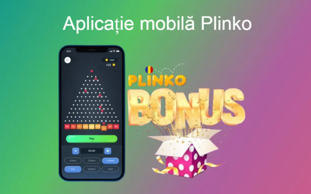 Aplicație mobilă pentru jocul Plinko